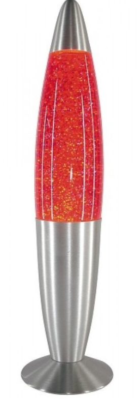 Lampa decorativa Glitter Lava cu sclipici
